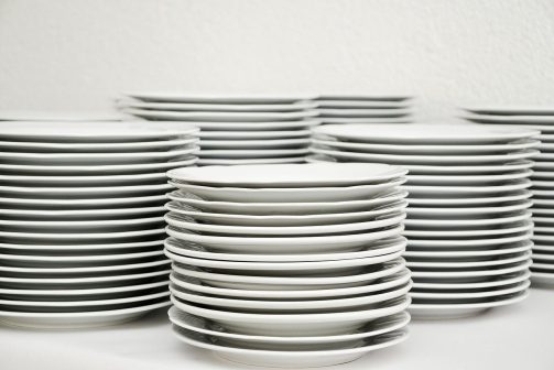 plate, stack, tableware
